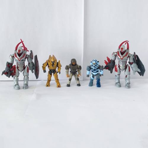 无盒散货Mega Bloks 美家宝光环天蝎坦克5人组人偶袋装无配件
