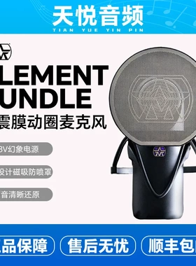 ASTON MICROPHONES 阿斯顿ELEMENT大振膜动圈麦克风录音直播话筒