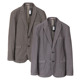 饰休闲男外套 明线装 外贸原单春秋二扣戗驳领西装 棉涤混纺竖纹时尚