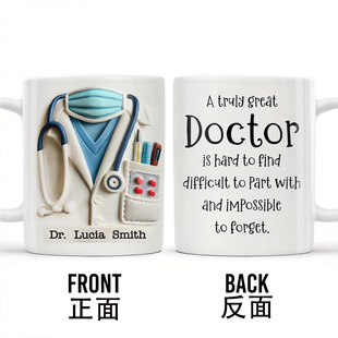 定制医生护士礼物水杯 刻名字医院会议马克杯 朋友生日礼物马克杯
