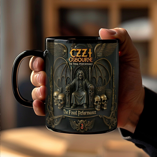 摇滚歌手Ozzy Osbourne奥兹·奥斯本陶瓷马克杯 摇滚发烧友水杯