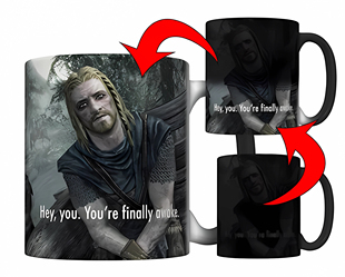 上古卷轴周边变色陶瓷马克杯 游戏爱好者居家喝水杯子 男朋友礼物