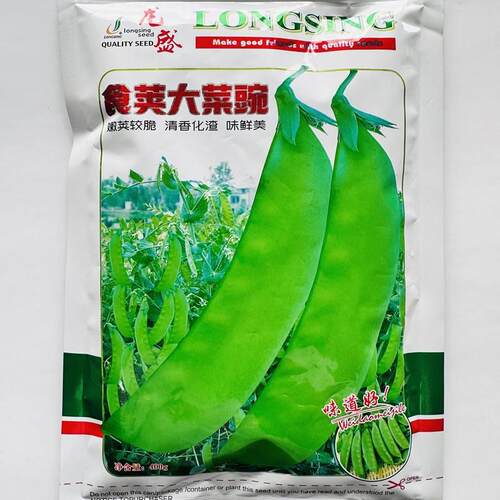 VMV龙盛食荚大菜豌种子秋感优质高产好抗病抗口逆商品性佳季易种