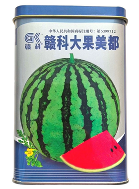 赣科大果美都西瓜种子红瓤耐裂超8424早熟大果美都麒麟京圆瓜种