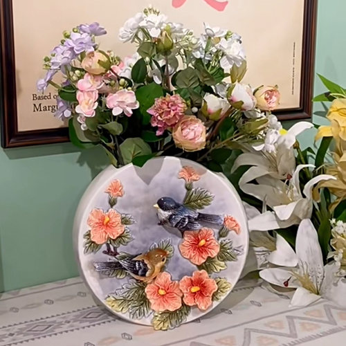 方亚高23.2cm古典新中式美式花瓶