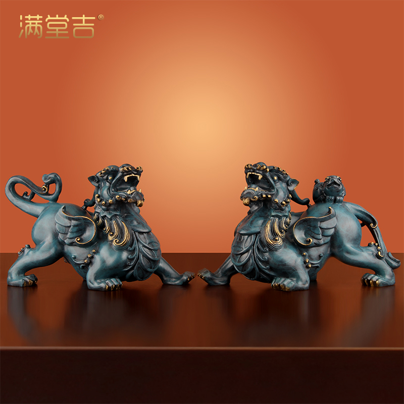 飞天貔貅摆件招财客厅酒柜装饰品