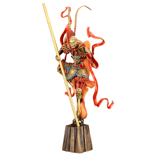 《斗战胜佛战无不胜》纯黄铜孙悟空齐天大圣摆件客厅玄关工艺礼品