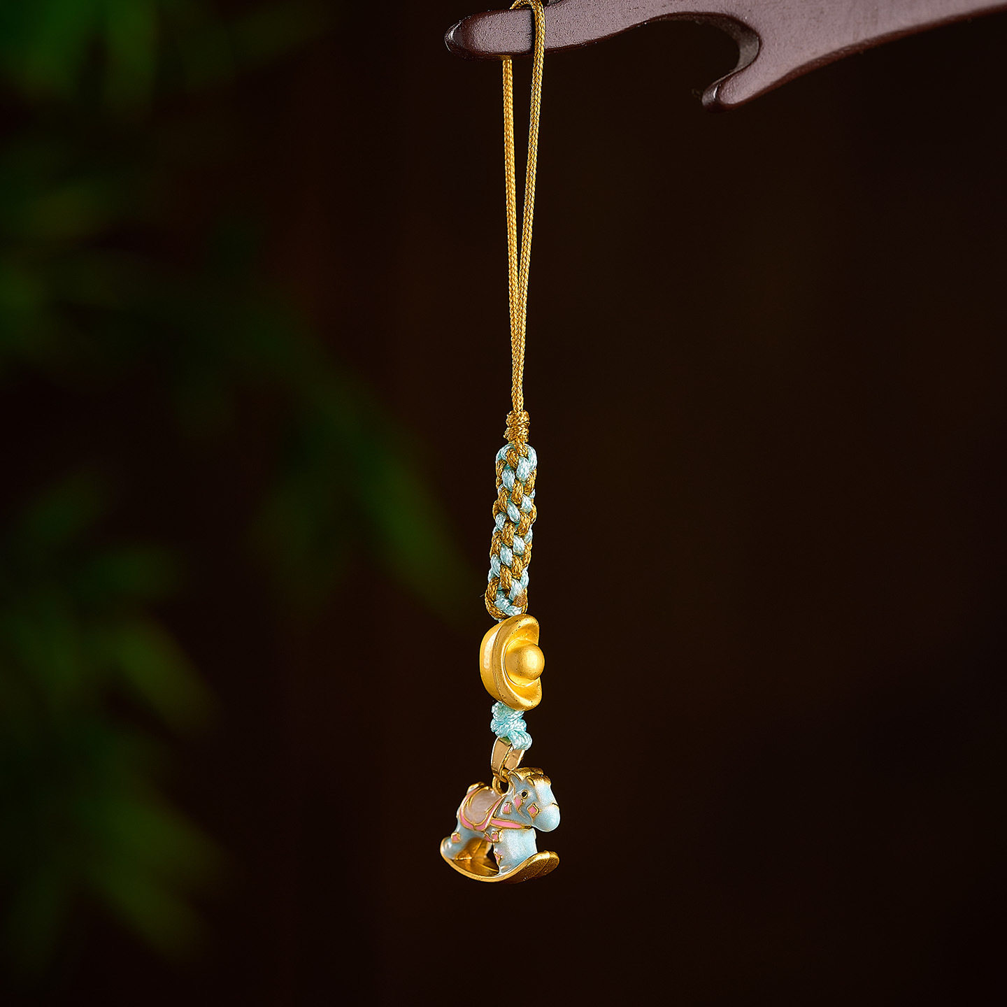 金元宝沙金马上有钱中国风手机链挂绳平安马招财进宝礼物包挂