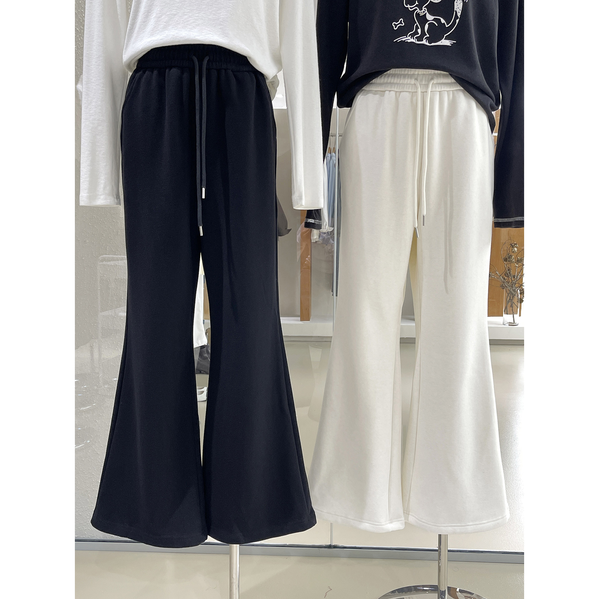 时髦精挚爱！长腿滤镜微喇毛呢休闲裤冬季新款加绒保暖舒适裤子女,女装/女士精品,休闲裤,淘宝优惠券,粉丝福利购,淘宝优惠卷