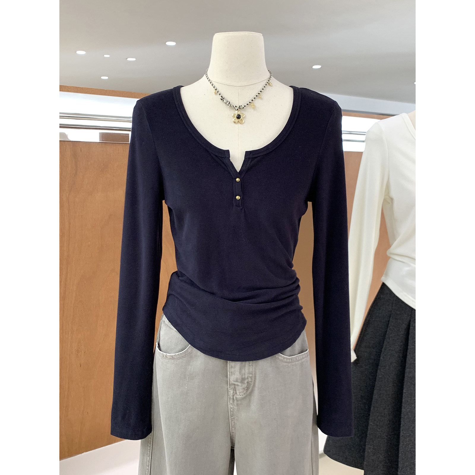 超细腻柔软蛋白羊绒基础百搭长袖小衫新款双面绒保暖打底衫上衣女,女装/女士精品,T恤,淘宝优惠券,粉丝福利购,淘宝优惠卷