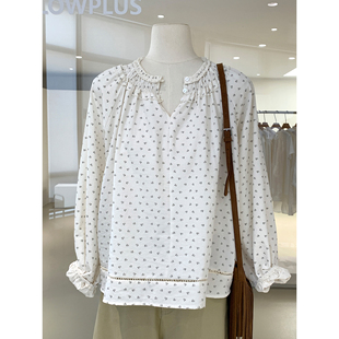 宽松遮肉显瘦温柔减龄娃娃衫 2026新款 衬衫 春日氛围感甜美碎花长袖