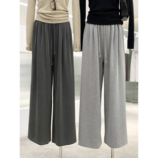 清仓捡漏不TUI不换！凉感铜氨丝宽松直筒休闲裤Q261