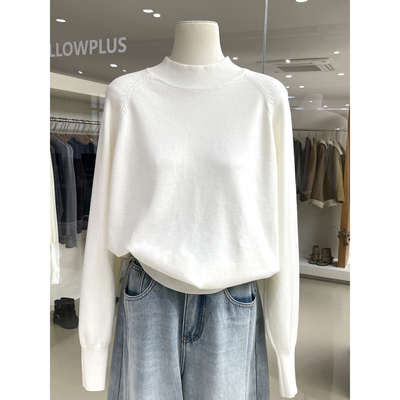 抗起球安迪绒半高圆领基础款毛衣