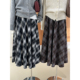 清仓捡漏不TUI不换 秋冬氛围感复古格纹磨毛呢子半身裙Q261