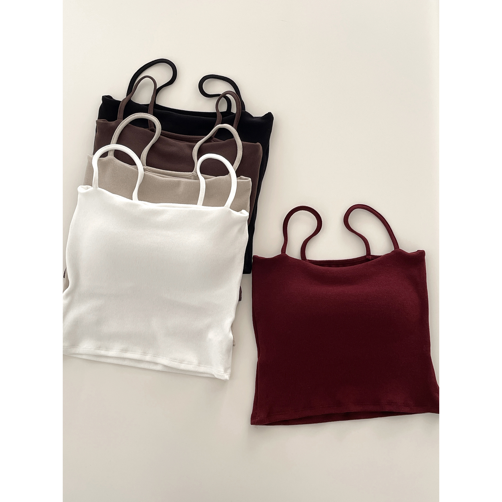 基础简约纯色短款抹胸吊带内搭