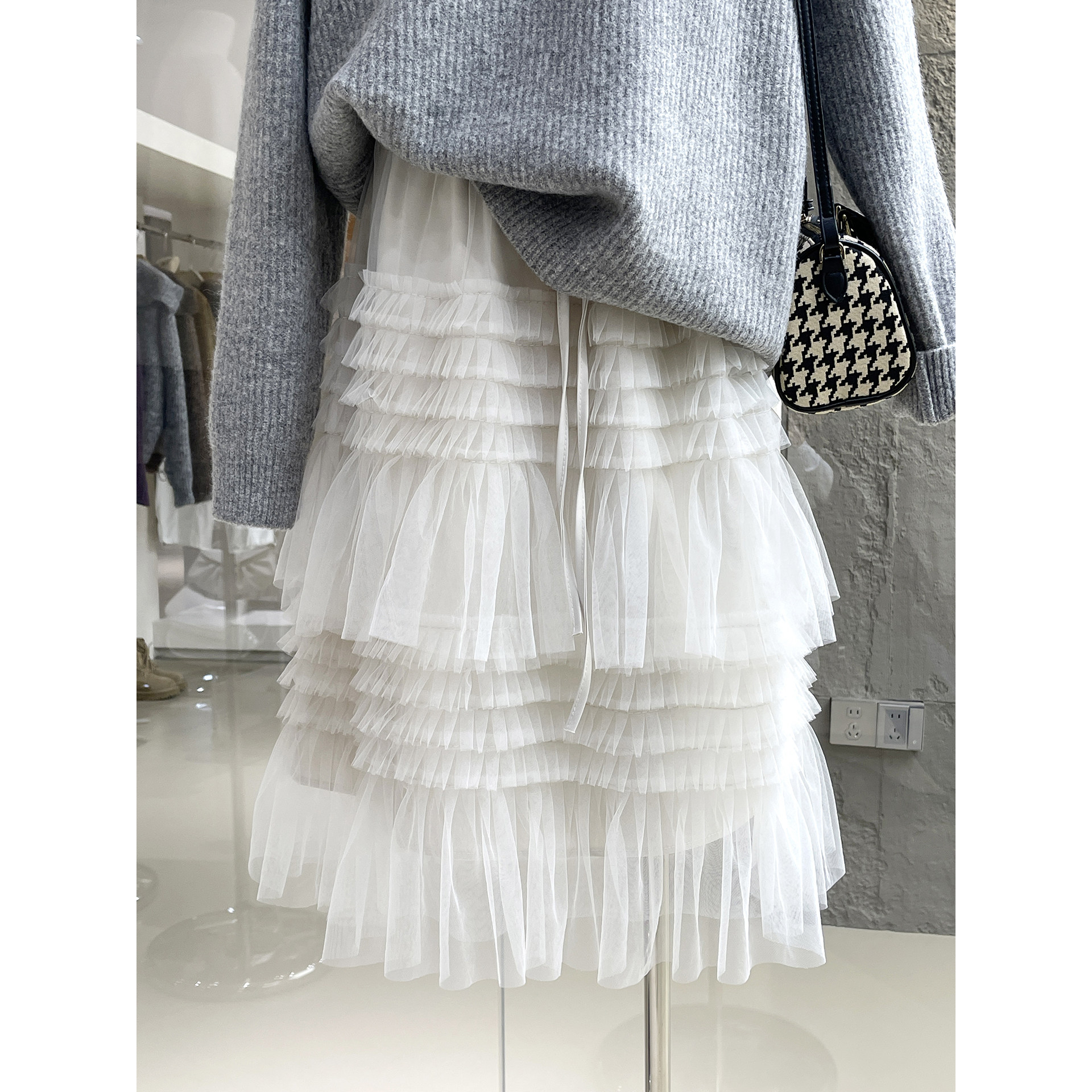 仙气飘飘网纱蛋糕裙！早春温柔氛围感蓬蓬半身裙甜美灵动漂亮中裙,女装/女士精品,半身裙,淘宝优惠券,粉丝福利购,淘宝优惠卷