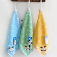 Vosges Jieyu Phim hoạt hình trẻ em Khăn mặt Cotton 6 Gói Khăn vuông bé treo khăn - Khăn tắm / áo choàng tắm khăn tắm em bé