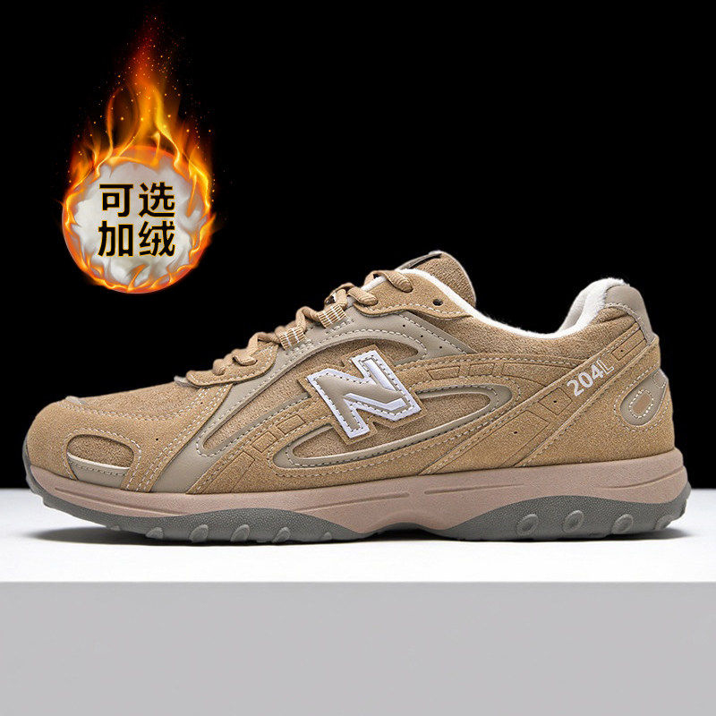 新百伦鞋子男鞋加绒女鞋厚冬季款204薄底复古运动休闲鞋,流行男鞋,德训鞋,淘宝优惠券,粉丝福利购,淘宝优惠卷