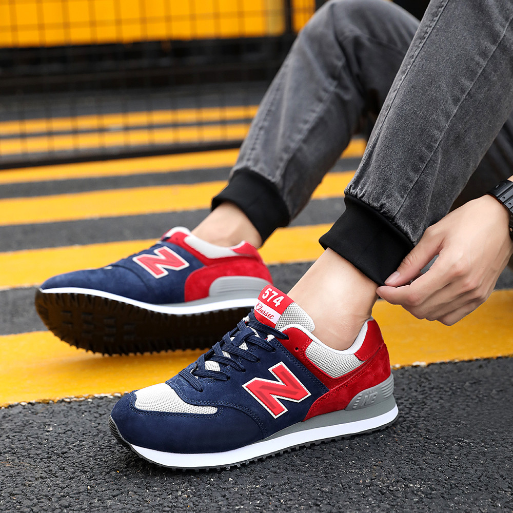 新百伦574官方正品美国队长春夏网面透气女鞋男鞋n字轻便运动鞋