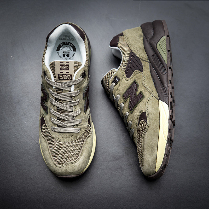 【】新百伦真皮580舒适轻便男女跑步鞋百搭健步运动鞋,运动鞋new,运动休闲鞋,淘宝优惠券,粉丝福利购,淘宝优惠卷