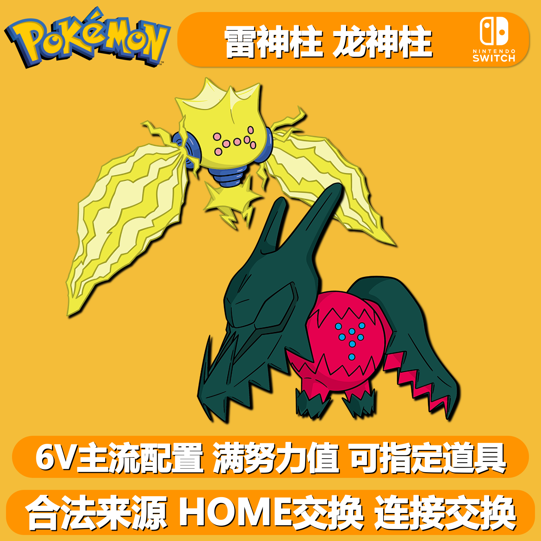 宝可梦朱紫剑盾雷神柱龙神柱home