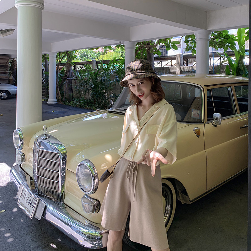 EKOOL Easy Paige knitting Borneol shorts 2019 new pattern Versatile leisure time Pants Broad leg trousersin the Women's clothing/Boutique , Pants , Casual pants  category - from Buy2taobao.com to provide professional Taobao agent buy service