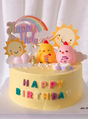 烘焙蛋糕装饰摆件鸡生肖鸡周岁鸡宝宝健康鸡好运鸡财运桃花鸡公仔