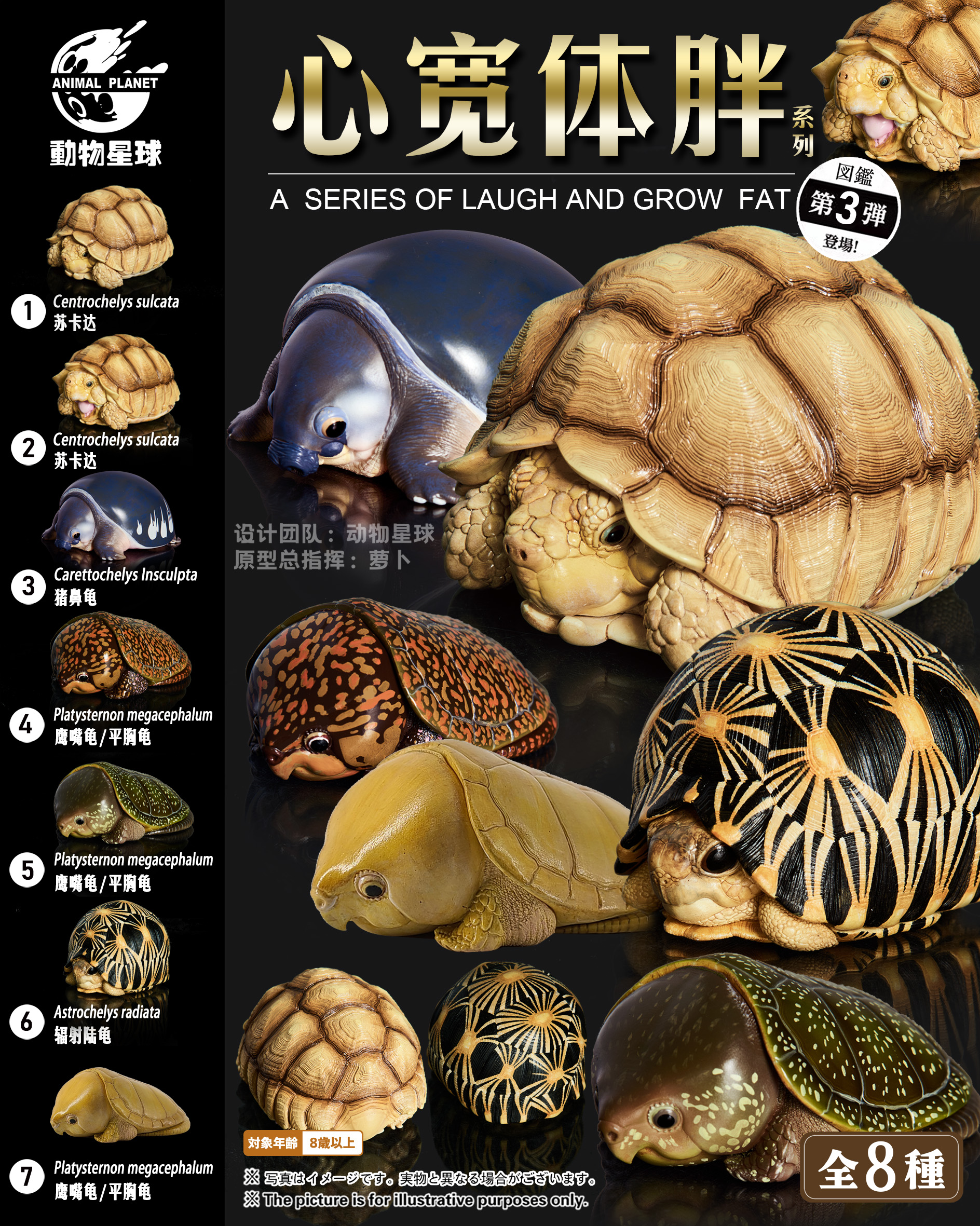 爆款动物星球心宽体胖系列潮玩