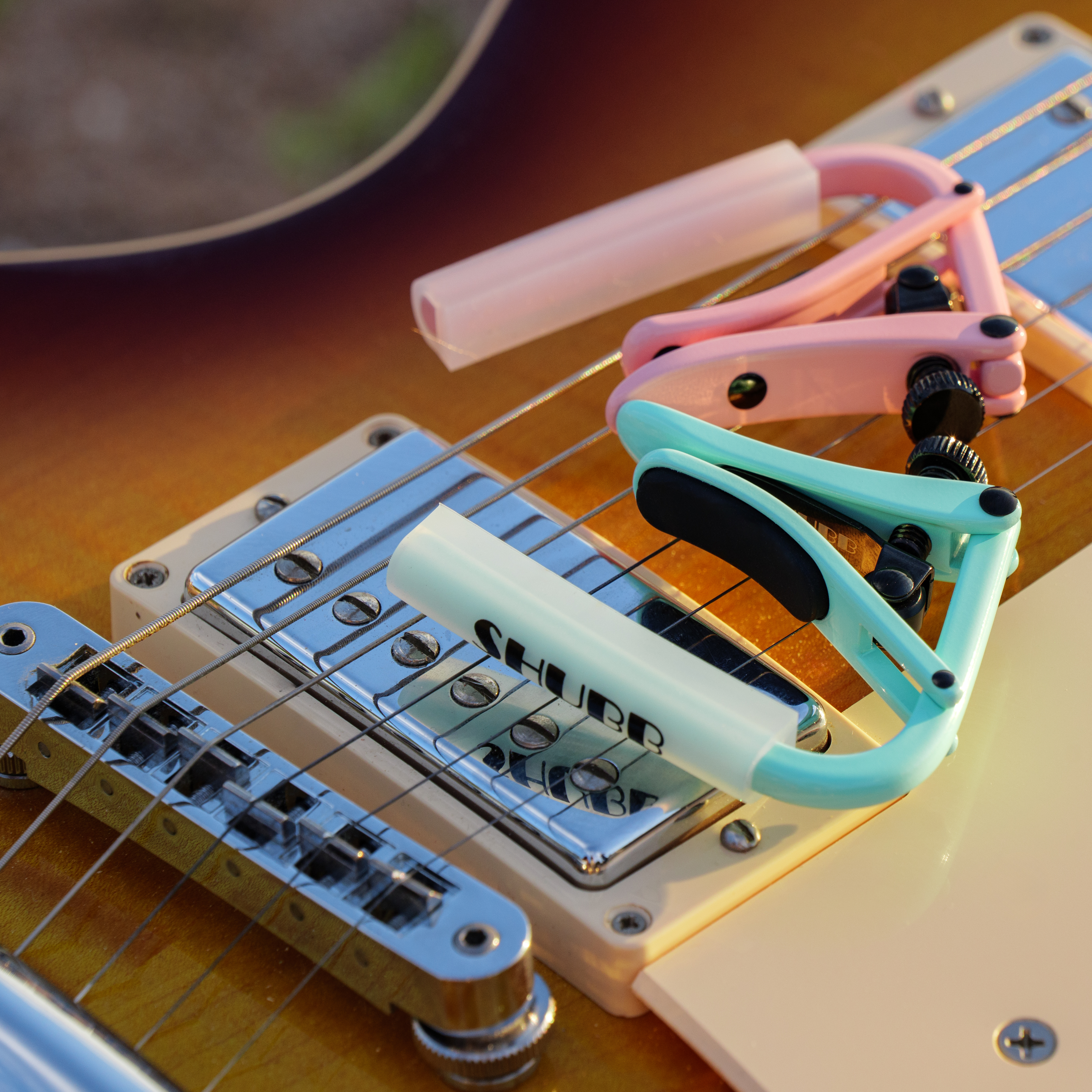 夏伯SHUBB变调夹 新款限量 马卡龙色 民谣吉他电吉他变调夹定音夹