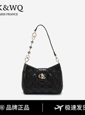 小CK&WQ官网正品包包女式2026新款高级感腋下包小香风手提包轻奢