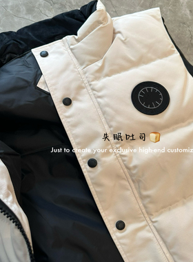 BREAD定制面料 / 25K秋冬 保暖刺绣短款羽绒百搭休闲立领马甲外套