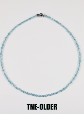 天然蓝磷辉项链小香风