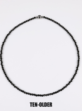 天然黑曜石磁吸扣项链