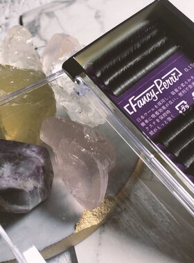 日式Fancy Perri幻影0.15单根扁毛哑光嫁接貂毛种植假睫毛细软尖