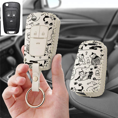 适用别克老款gl8折叠君威gs君越18汽车钥匙套17包13壳14扣15款女