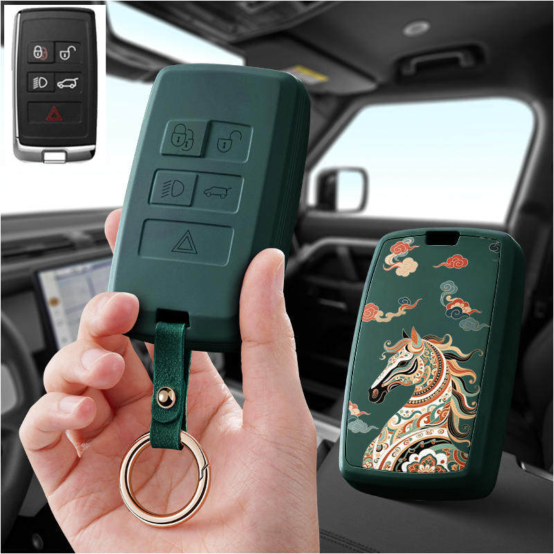 适用捷豹Xel汽车钥匙套保护套XFL包壳扣FPACE女XJL高级Epace专用