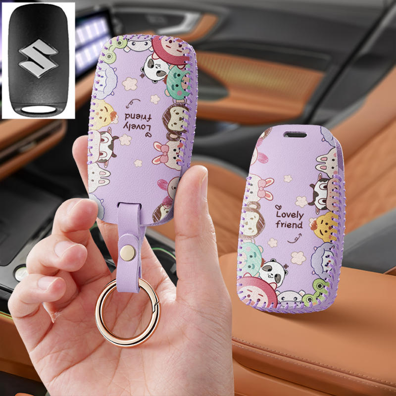 适用台湾进口铃木Saluto125摩托车钥匙套包改装感应保护套扣壳男