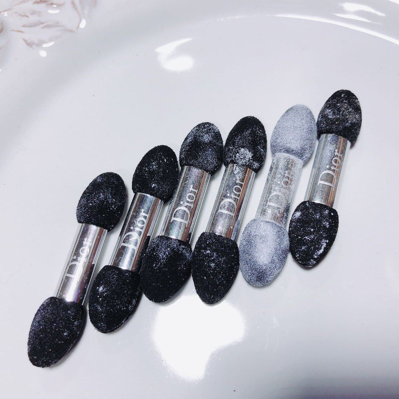 5个打包 周佳的双头眼影棒 海绵头出自五色和三色盘