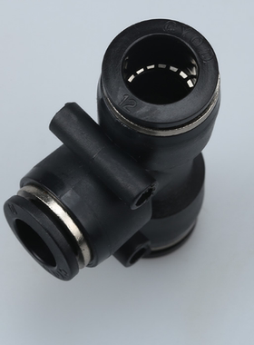 黑色气动接头 T型三通接头 PE-6 PE-8 PE-14 PE-16 厂价直销