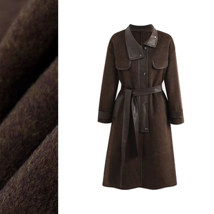 【新KAIROS.澳毛CK】复古英伦风高级羊毛大衣秋冬长款大衣20268
