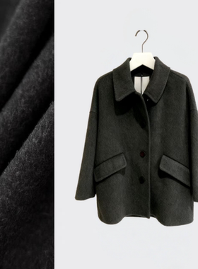 羊毛休闲大衣轻奢上衣短款羊毛外套20272