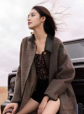 【KAIROS.澳毛】80%羊毛韩系高级时尚休闲秋冬长款大衣外套20259