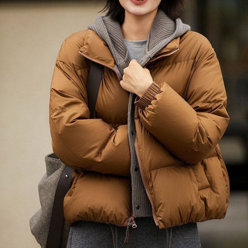 面包小小短款连帽羽绒服假两件95热气球""蓄热三防鹅绒新款服｜_