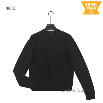 特惠 BGEE 秋冬新款圆领针织羊毛衫 加厚保暖 时尚简约潮流款
