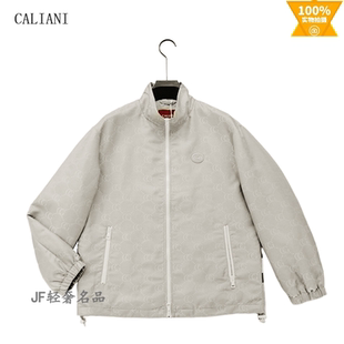 CALIANI卡里亚尼 2025秋冬新款立领夹棉夹克衫 印标草条 溜肩阔版