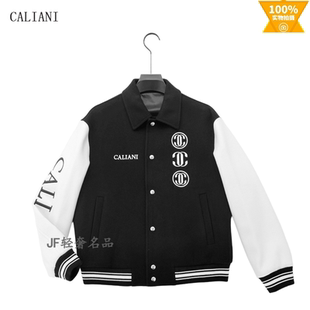 CALIANI卡里亚尼 2025秋冬新款翻领棉羊毛夹克衫 夹棉溜肩阔版