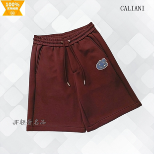 CALIANI卡里亚尼 2026春夏新款直筒五分短裤 棉质彩标 时尚潮流款