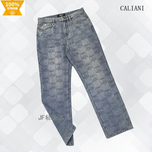 CALIANI卡里亚尼 2026春夏新款直筒牛仔裤 棉质水洗印标 时尚潮款