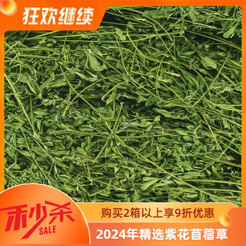 25年新草特级紫花苜蓿草干草龙猫饲料豚鼠荷兰猪兔粮草叶多细杆