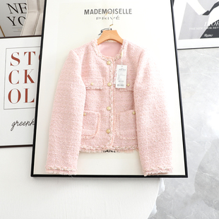 伊系の流苏亮丝编织粗花呢小香风箱型显瘦短外套女2026年春季新款